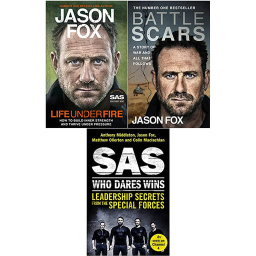 Life Under Fire, Battle Scars, SAS: Who Dares Wins: Leadership Secrets from the Special Forces 3 Books Set - The Book Bundle