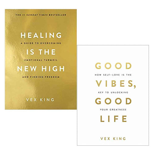 Healing Is the New High & Good Vibes, Good Life 2 Books Set By Vex King - The Book Bundle