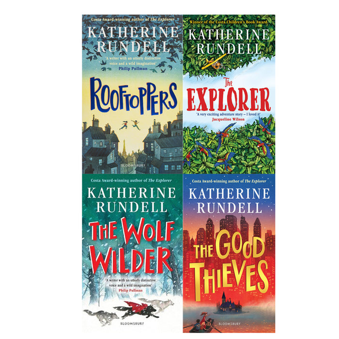 Explorer Rundell Katherine Rundell 4 Books Set (The Explorer, The Good Thieves ...