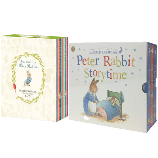 Peter Rabbit Coloured Jackets & Story Time 13 Books Set (Puddle-Duck , Happy Birthday) - The Book Bundle