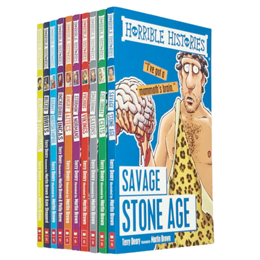 Horrible Histories Series Collection By Terry Deary  10 Books Set NEW - The Book Bundle