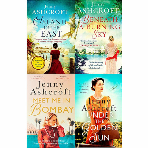 Jenny Ashcroft 4 Books Set (Island in the East, Beneath a Burning Sky, Meet Me in Bombay) - The Book Bundle