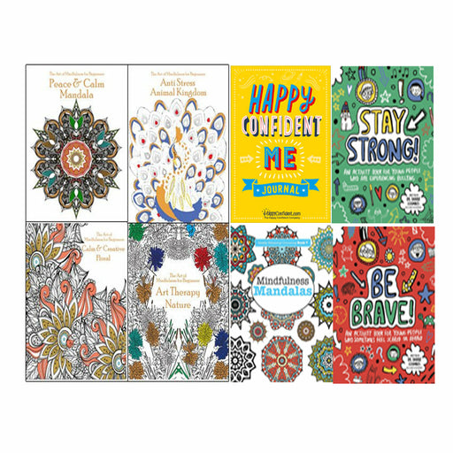 Calm & Creative , Nature , Peace, Anti , HAPPY CONFIDENT, Stay Strong!, Be Brave!  Really RELAXING  8 Books Set - The Book Bundle