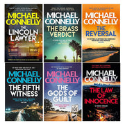 Mickey Haller Series 6 Books Set By  Michael Connelly  (Lincoln Lawyer , Brass Verdict, Reversal, Fifth Witness, Gods of Guilt, Law of Innocence) - The Book Bundle