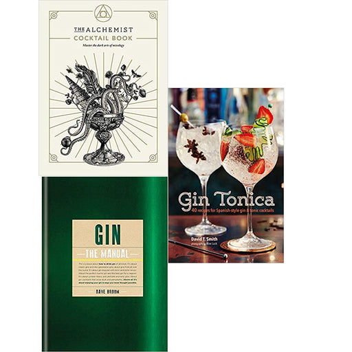 The Alchemist Cocktail Book, Gin Tonica , Gin The Manual 3 Books Set - The Book Bundle