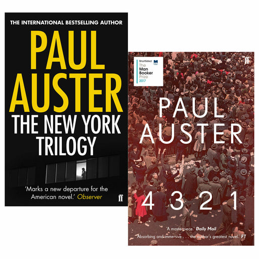 The New York Trilogy & 4 3 2 1 By Paul Aster 2 Books Set - The Book Bundle