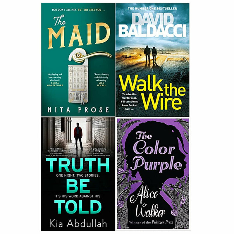 The Maid, Truth Be Told, Walk the Wire, The Color Purple  4 Books Set - The Book Bundle