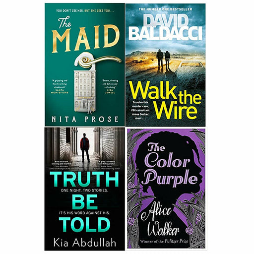 The Maid, Truth Be Told, Walk the Wire, The Color Purple  4 Books Set - The Book Bundle