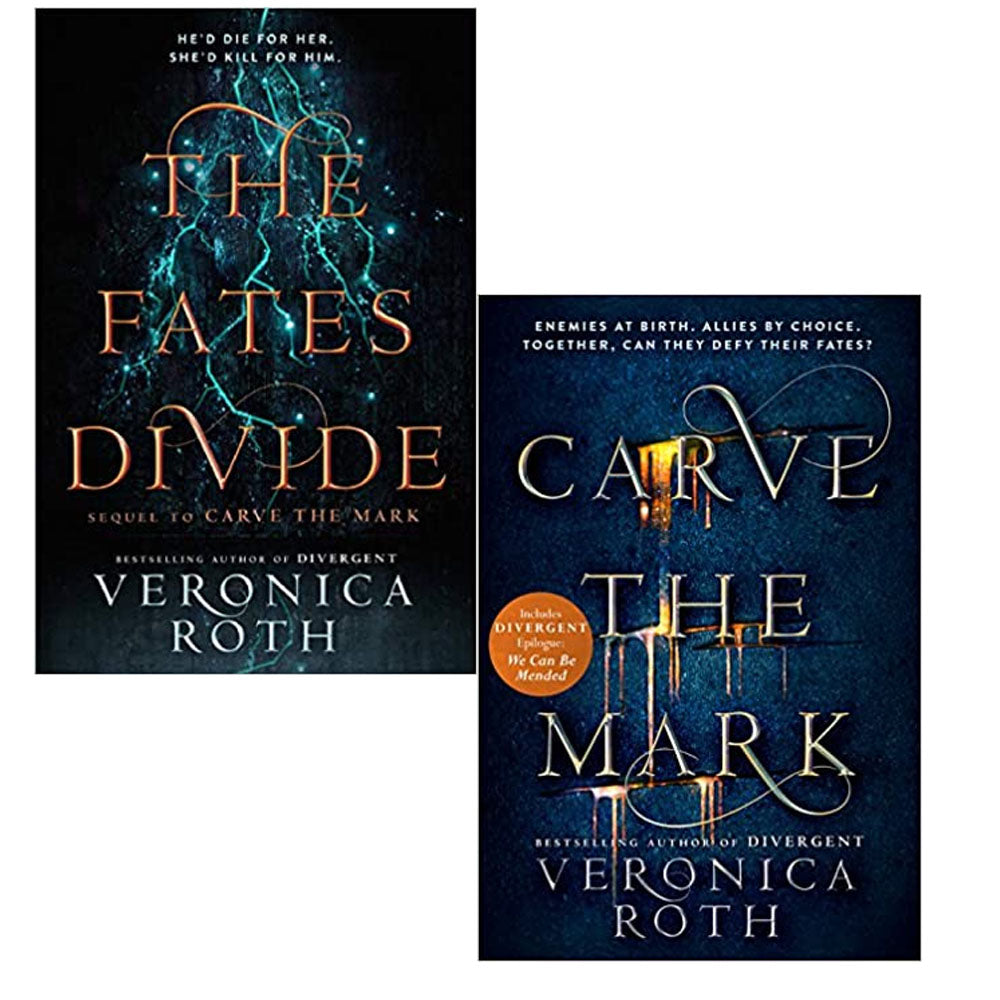 Veronica Roth 2 Books Collection Set (The Fates Divide & Carve the Mark ...