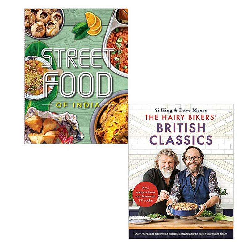 FRESH & EASY INDIAN - STREET FOOD: 1 & The Hairy Bikers' British Classics 2 Books Set - The Book Bundle