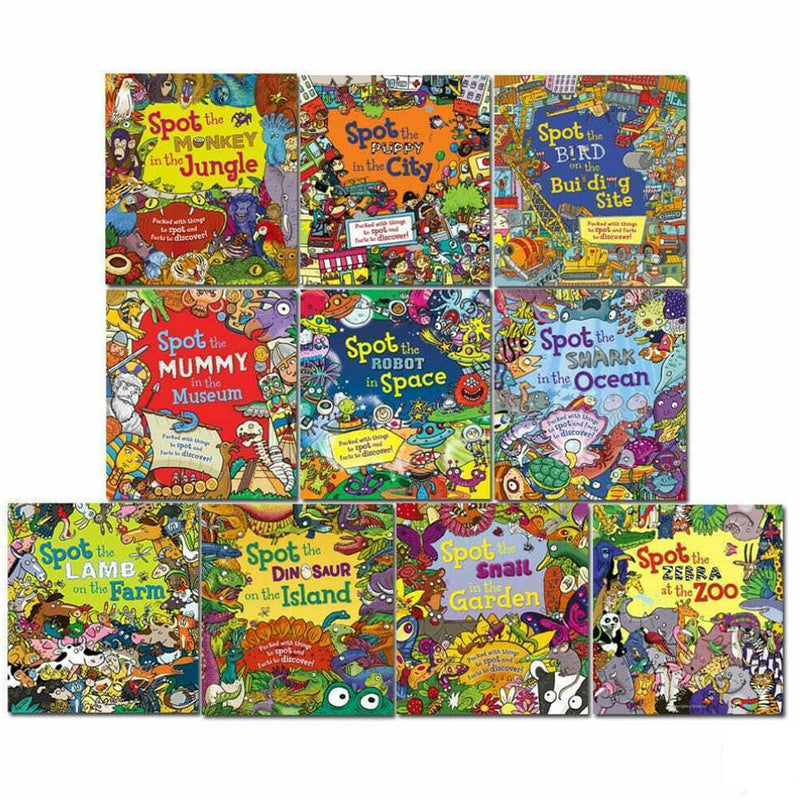 Spot Series 10 Picture Books Collection Set Spot the Dinosaur on the Island - The Book Bundle