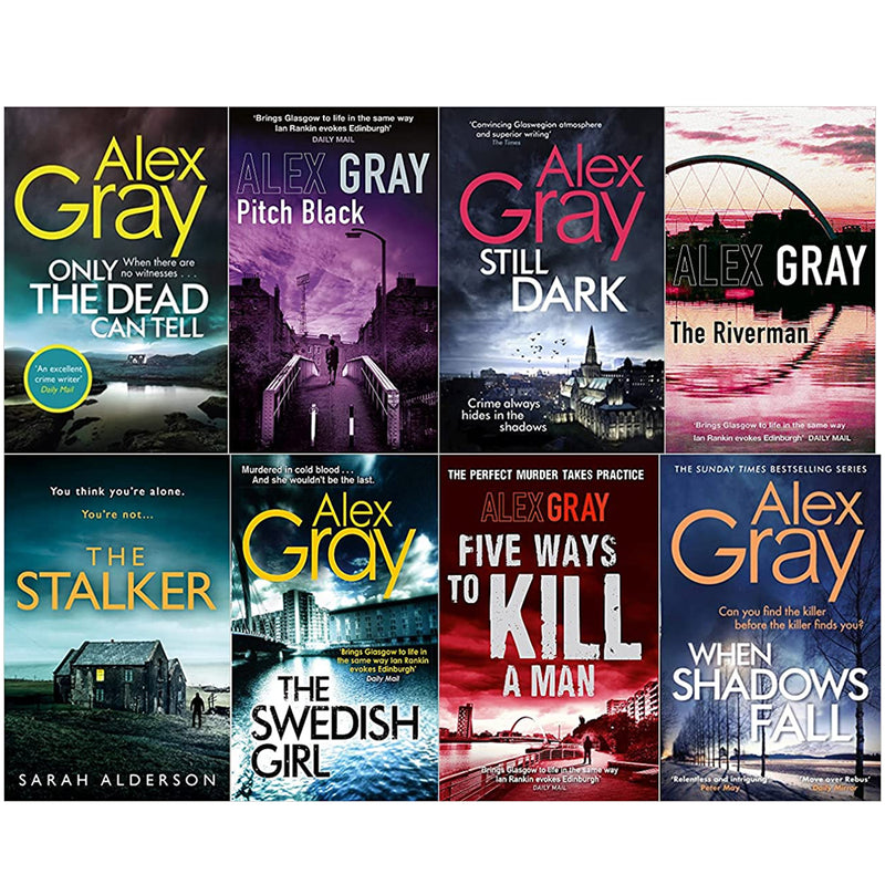 Alex Gray DSI Lorimer Series 8 Books Collection Set Pack  ( When Shadows Fall) - The Book Bundle