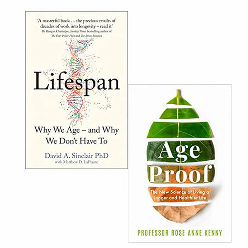 Lifespan: Why We Age – and Why We Don’t Have To & Age Proof: The New Science of Living a Longer and Healthier Life 2 Books Set - The Book Bundle