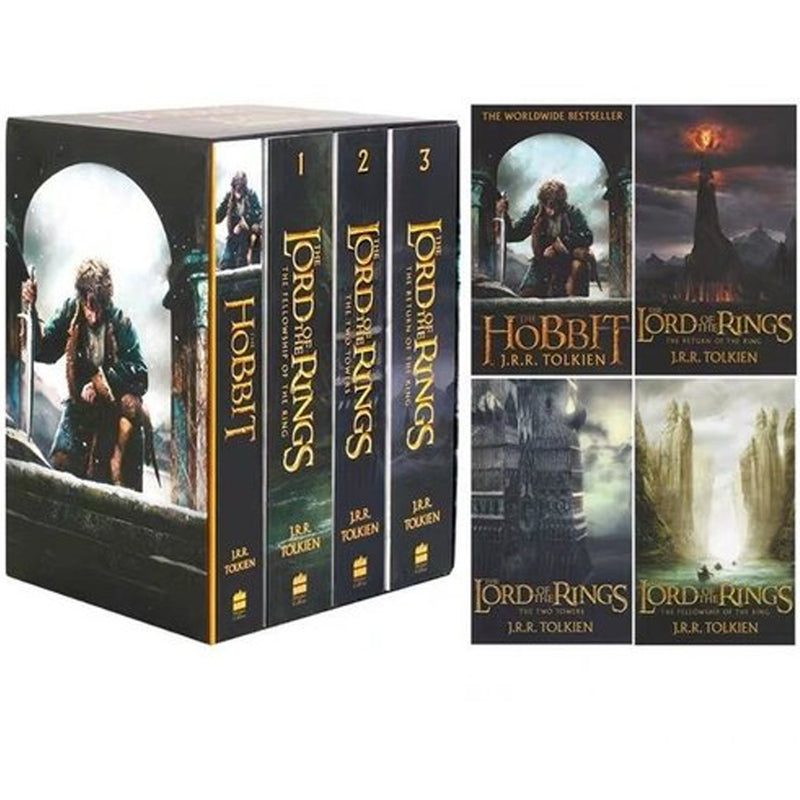 The Hobbit and The Lord of the Rings: Boxed Set (Hobbit, The Return of King, The Two, The Fellowship of the King) - The Book Bundle