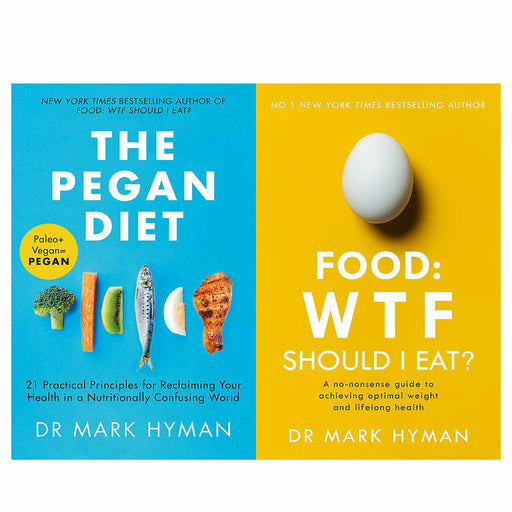 Mark Hyman 2 Books Collection Set (The Pegan Diet & Food: WTF Should I Eat?) - The Book Bundle
