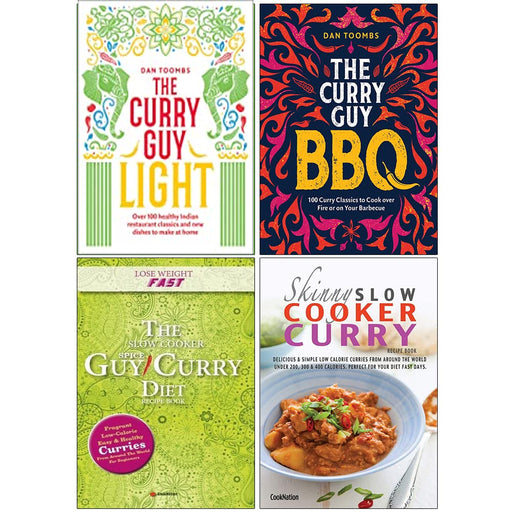 The Curry Guy Light [Hardcover], Curry Guy BBQ [Hardcover], The Slow Cooker Spice-Guy Curry Diet Recipe Book & The Skinny Slow Cooker Curry Recipe Book 4 Books Collection Set - The Book Bundle
