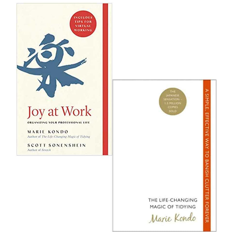 Marie Kondo Collection 2 Books Set (The Life-Changing Magic of Tidying &   Joy at Work) - The Book Bundle