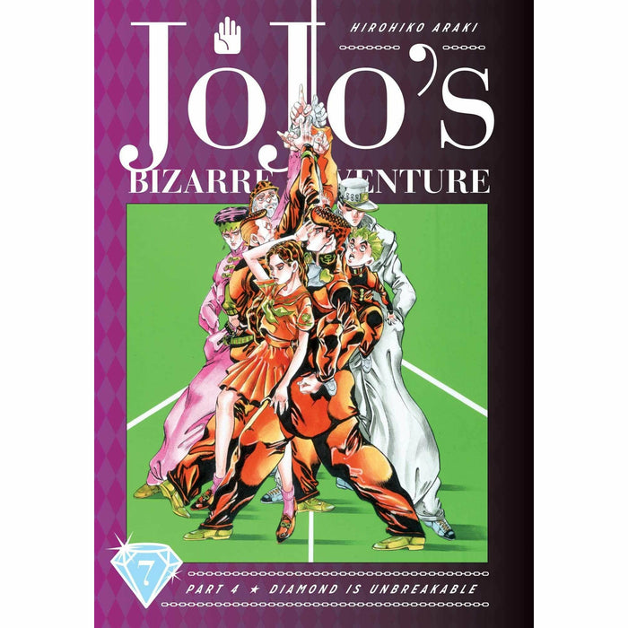 JoJo's Bizarre Adventure Part 4 Diamond Is Unbreakable Volume (7-9) 3 Books Set - The Book Bundle