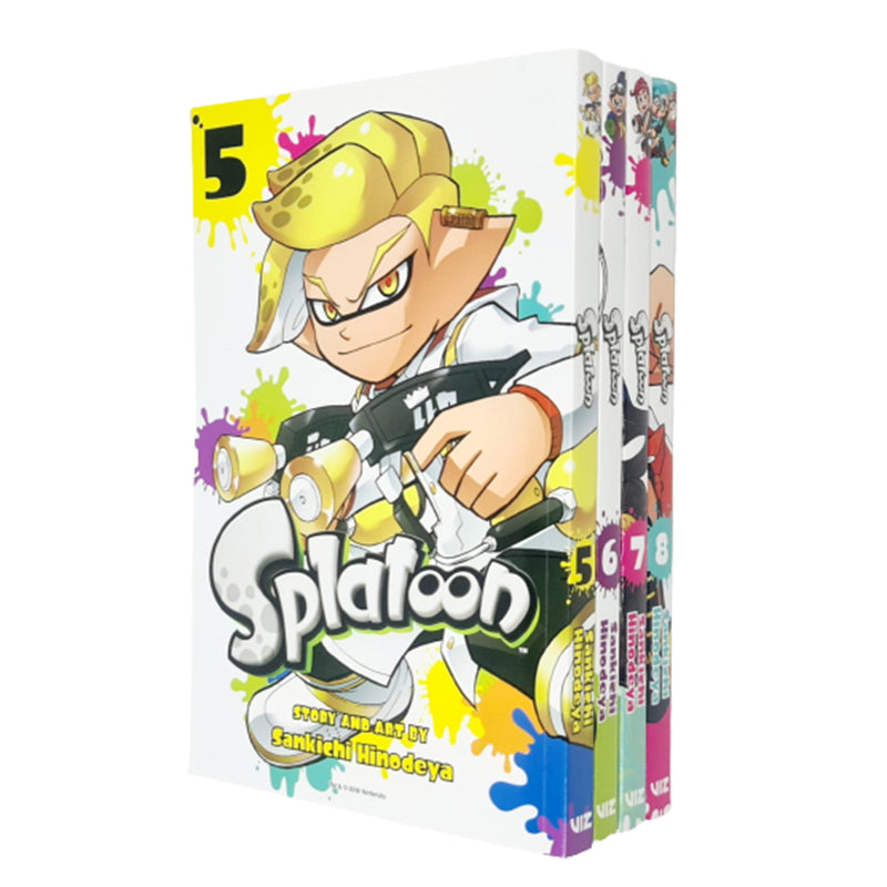 Sankichi Hinodeya 4 Books Collection(Splatoon 5,6,7,8) NEW - The Book Bundle