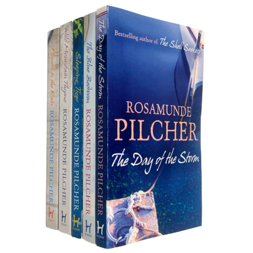 Rosamunde Pilcher 5 Books Collection Set Sleeping Tiger, The day of the Storm,Flowers,Mountain,Bedroom - The Book Bundle