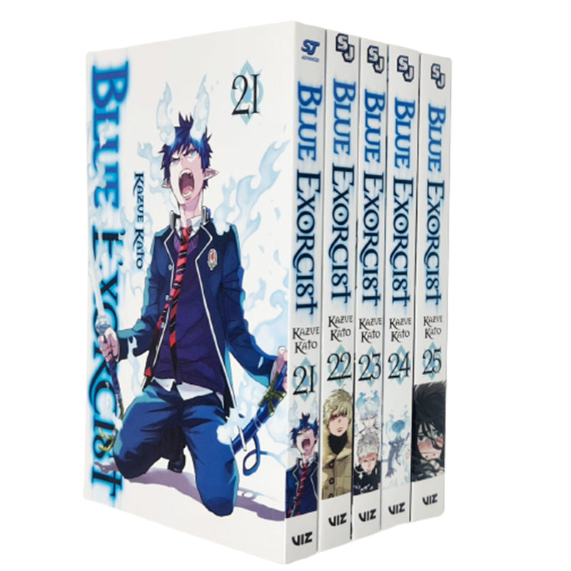Blue Exorcist Series 5 Volume 21-25 Collection By Kazue Kato 4 Books Set - The Book Bundle
