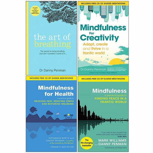 Dr Danny Penman 4 Books Collection Set  (The Art of Breathing, Mindfulness for Creativity, Mindfulness for Health, Mindfulness) - The Book Bundle