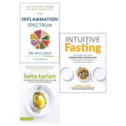 Dr Will Cole 3 Boosk Collection Set (The Inflammation Spectrum, Intuitive Fasting, Ketotarian) - The Book Bundle