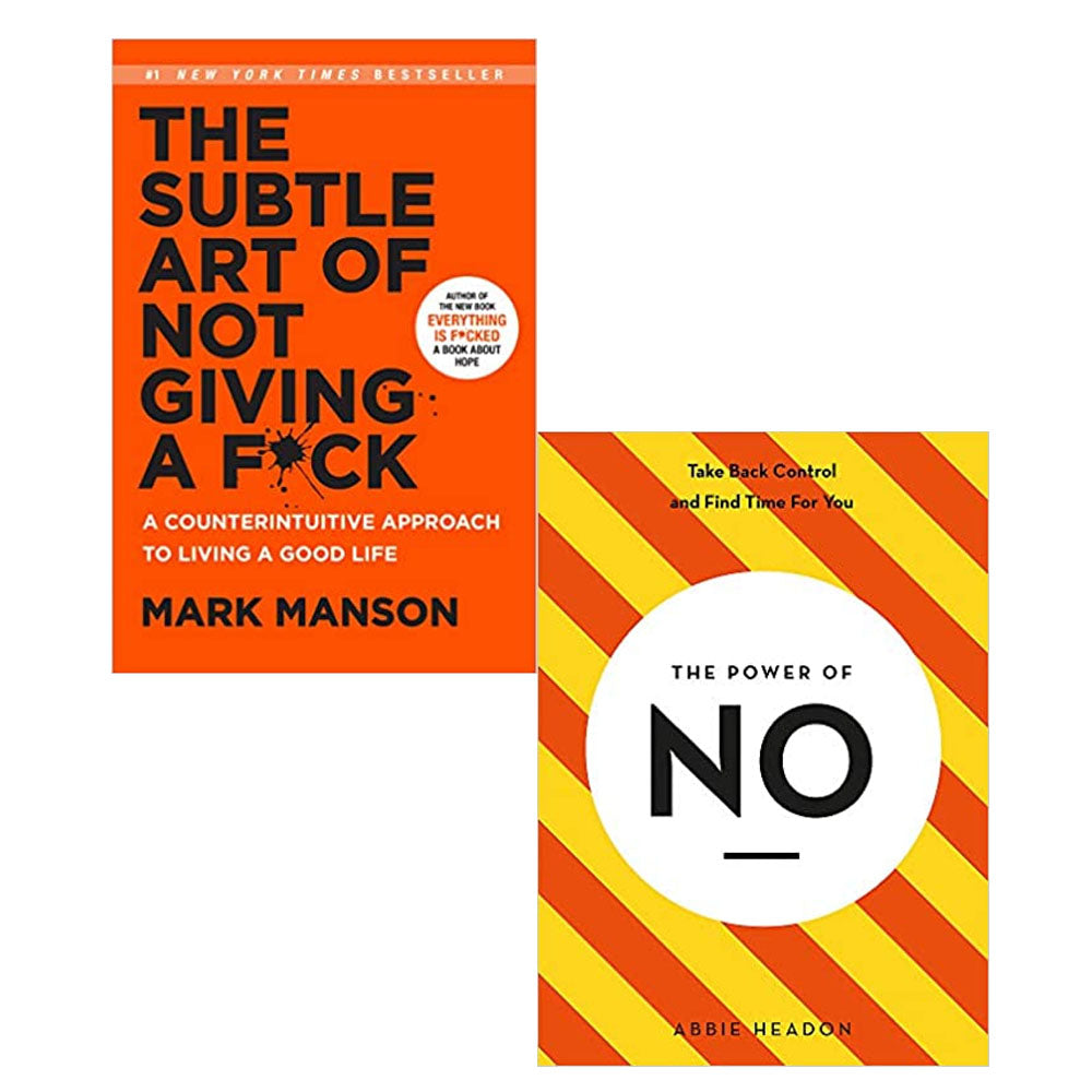 The Subtle Art of Not Giving a F*ck & The Power of NO 2 Books Collecti ...