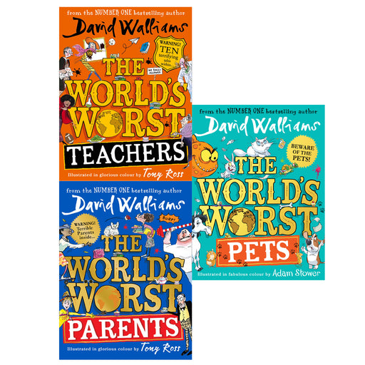 The World’s Worst Series By David Walliams (Teachers, Parents , Pets) - The Book Bundle