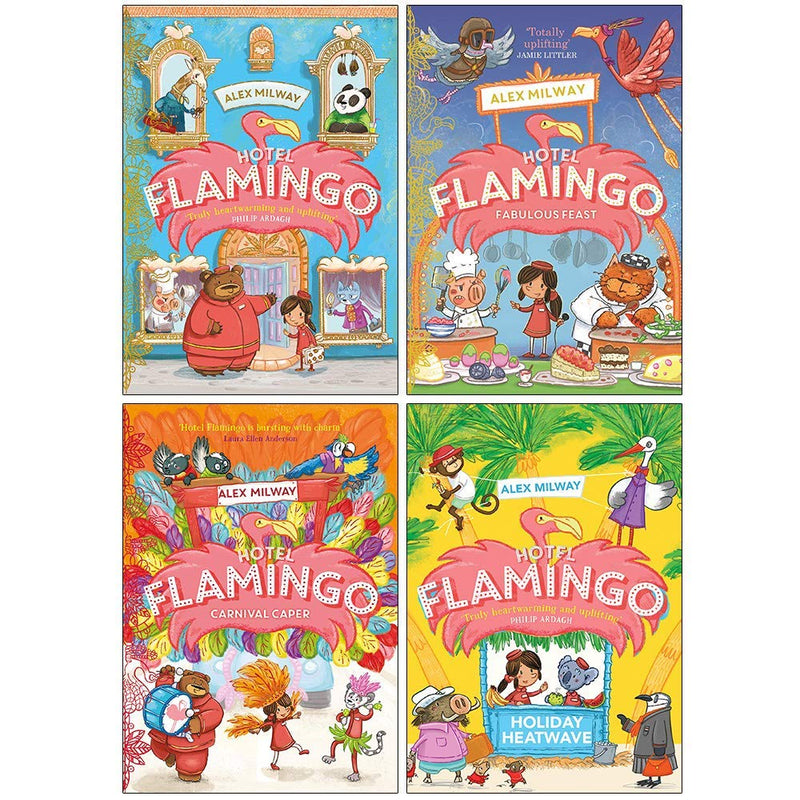 Hotel Flamingo Series 4 Books Collection Set By Alex Milway - The Book Bundle