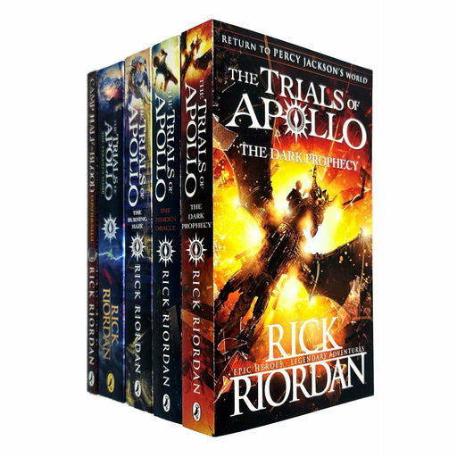Trials of Apollo Series & Camp Half-Blood Confidential Rick Riordan Collection 5 Books Set - The Book Bundle