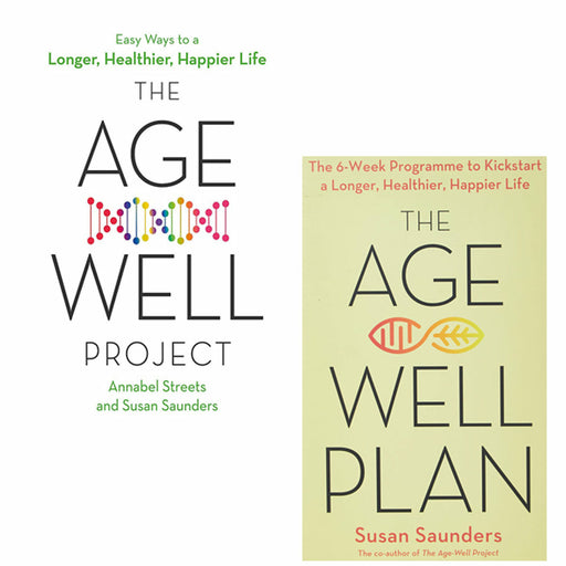 The Age-Well Project & The Age-Well Plan  2 Books Set By Susan Saunders - The Book Bundle