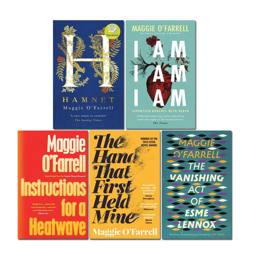 Maggie O'Farrell 5 Books Collection Set(Instructions for a Heatwave, The Hand That First Held Mine, The Vanishing Act of Esme Lennox, I Am, Hamnet) - The Book Bundle