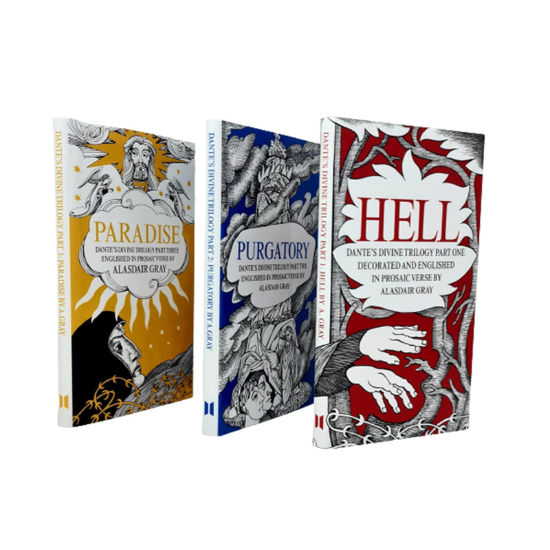 Dante's Divine Trilogy Part One to Three By Alasdair Gray 3 Books Collection Set (Hell, Purgatory, Paradise) - The Book Bundle