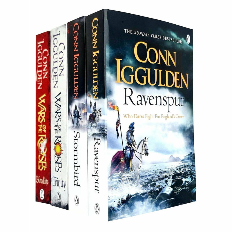 Set of four Conn Iggulden Wars of the Roses series books, historical fiction collection published by PC Penguin.