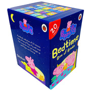 Ladybird Peppa Pig Bedtime Box Set with 20 stories by Julia Donaldson, featuring colorful book covers in a collection box.