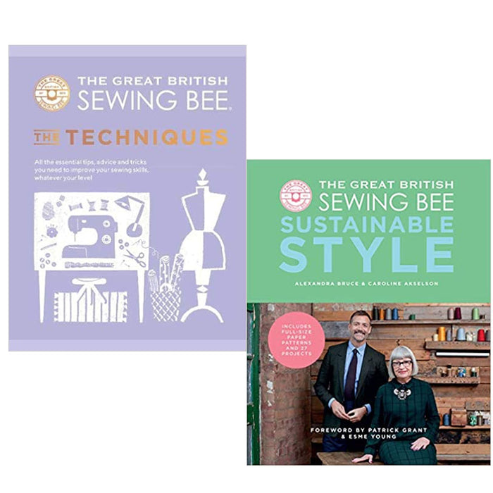 The Great British Sewing Bee 2 Books Collection Set (The Techniques & Sustainable Style) - The Book Bundle