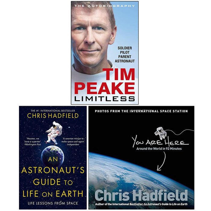 Limitless The Autobiography, An Astronaut's Guide to Life on Earth, You Are Here 3 Books Collection Set - The Book Bundle