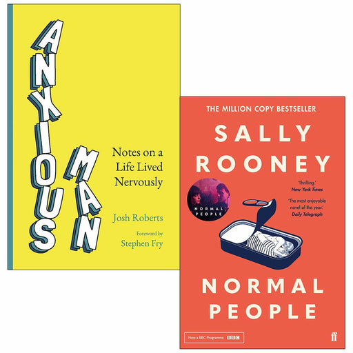 Anxious Man, Sally Rooney 2 Books Collection Set Josh Roberts - The Book Bundle