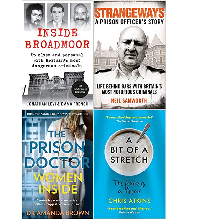 Inside Broadmoor,Strangeways,Prison Doctor,Bit of a Stretch 4 Books Set - The Book Bundle