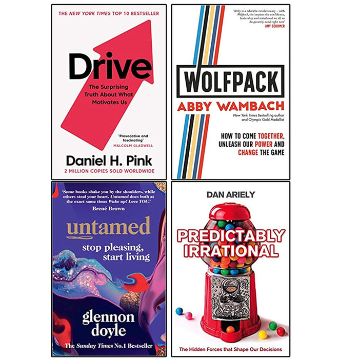 Drive,WOLFPACK,Untamed,Predictably Irrational 4 Books Collection Set - The Book Bundle