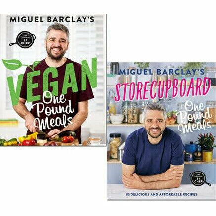Miguel Barclay 2 Books Collection Set (Vegan One Pound Meals,Storecupboard) - The Book Bundle