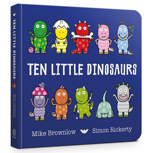 Ten Little Dinosaurs Board Book By Mike Brownlow - The Book Bundle