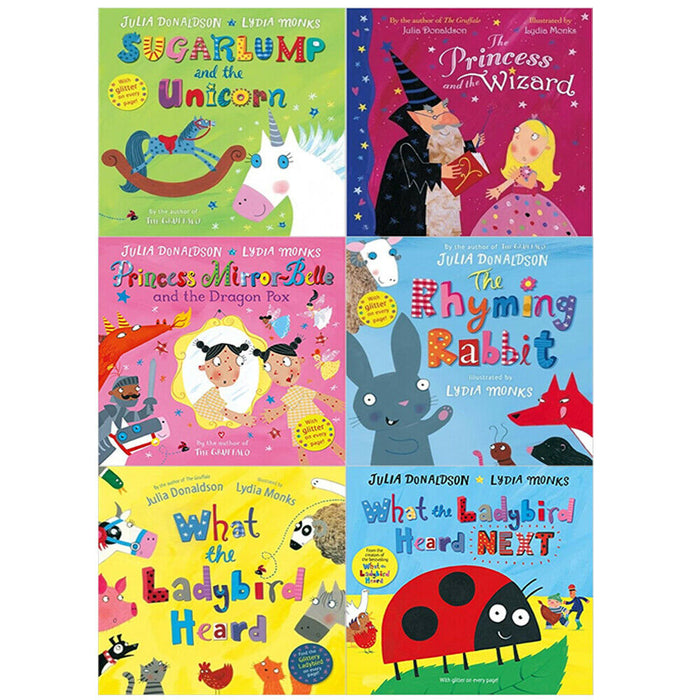What the Ladybird Heard and other Stories Collection 6 Books Set by Julia donaldson & Lydia Monks - The Book Bundle