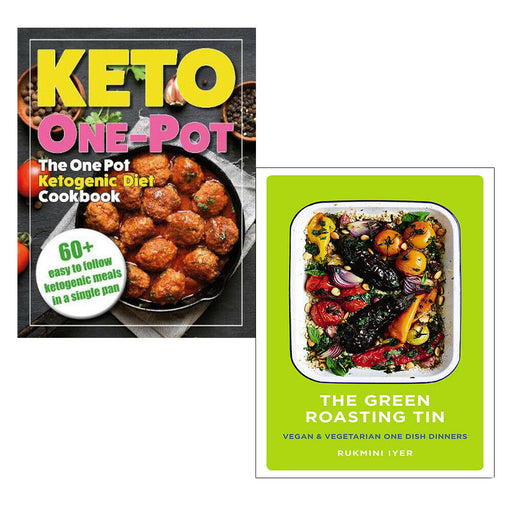 Green Roasting Tin & One Pot Ketogenic Diet Cookbook 2 Books Collection  Set - The Book Bundle