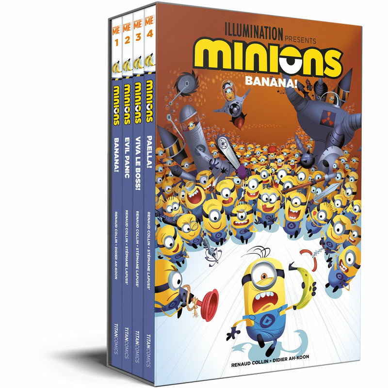 Despicable Me Minions Banana Series Volumes 1 - 4 Graphic Novel Books Collection Box Set - The Book Bundle