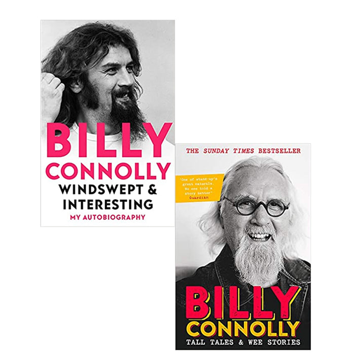Billy Connolly 2 Books Collection Set (Windswept & Interesting ,Tall Tales and Wee Stories, Made In Scotland: My Grand Adventures in a Wee Country) - The Book Bundle