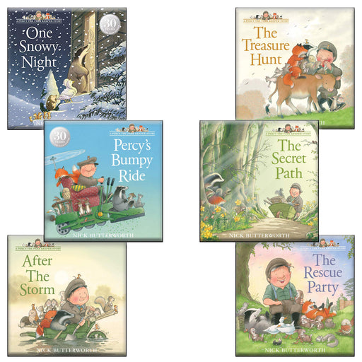 Percy the Park Keeper 6 Books Collection Set by Nick Butterworth - The Book Bundle