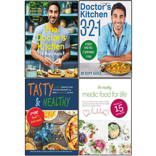 Doctor’s Kitchen 3-2-1 ,Tasty & Healthy & Healthy Medic Food 4 Books Set PB NEW - The Book Bundle