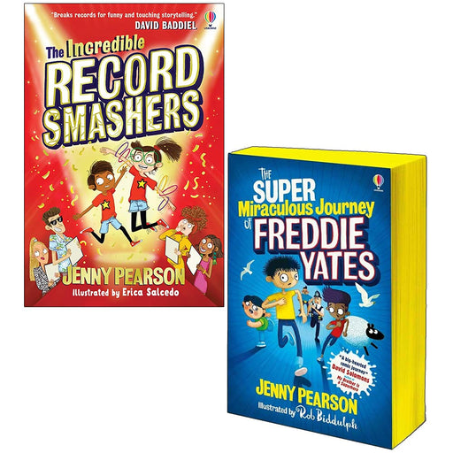 Jenny Pearson Collection 2 Books Set (The Incredible Record Smashers, The Super Miraculous Journey of Freddie Yates) - The Book Bundle
